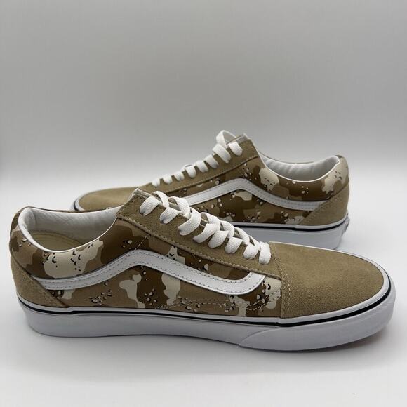 Vans Old Skool Skate Shoe Canvas Suede Sneaker Desert Camo Men’s 9/Women’s 10.5 - Picture 2 of 7